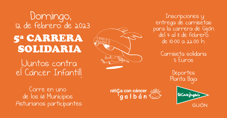 Imagen del evento V CARRERA GALBÁN " CORRE CONTRA EL CÁNCER INFANTIL"